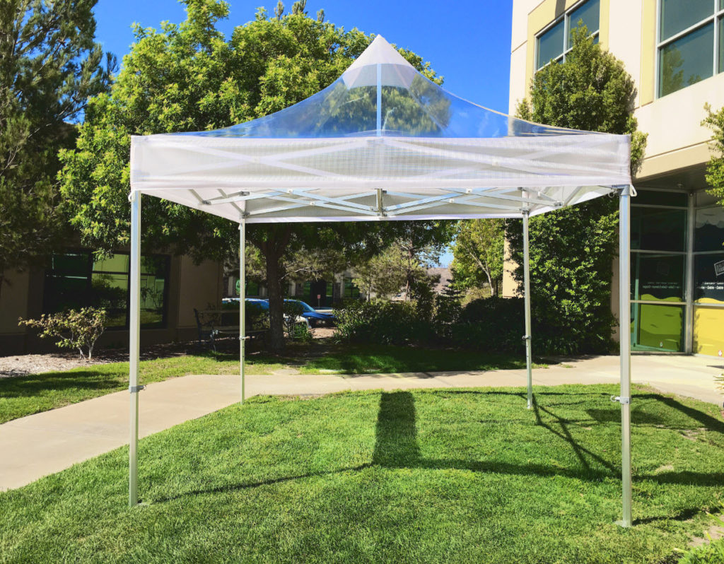 10x10 Commercial Clear Popup Tent – Central Tent