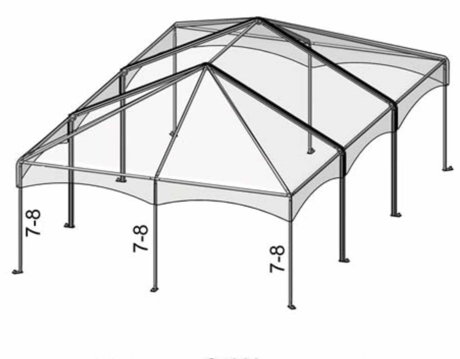 Quick Track Keder Pole 14'-4 (15 Ft. Spreader) – Central Tent