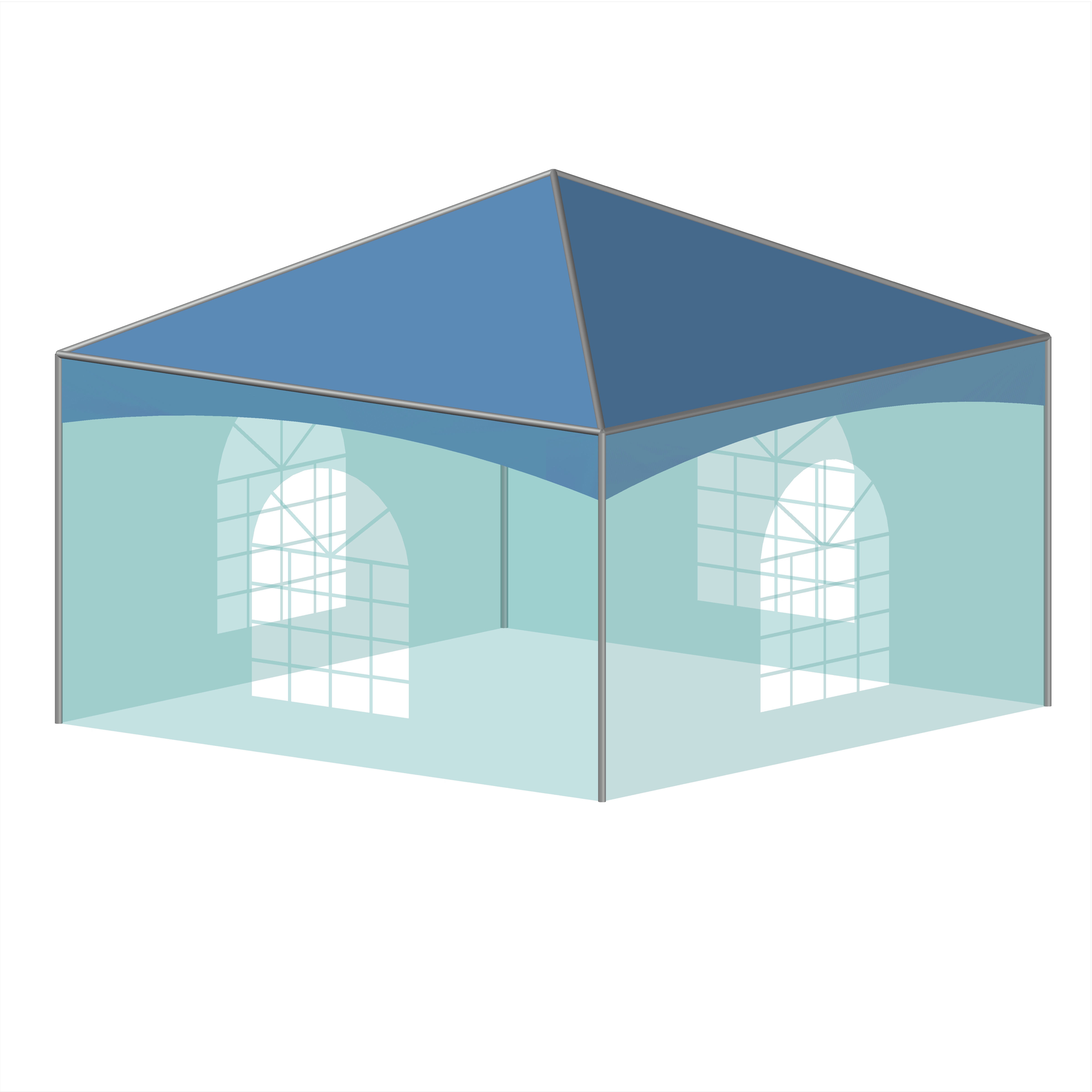 15x15 Complete Frame Tent – Central Tent