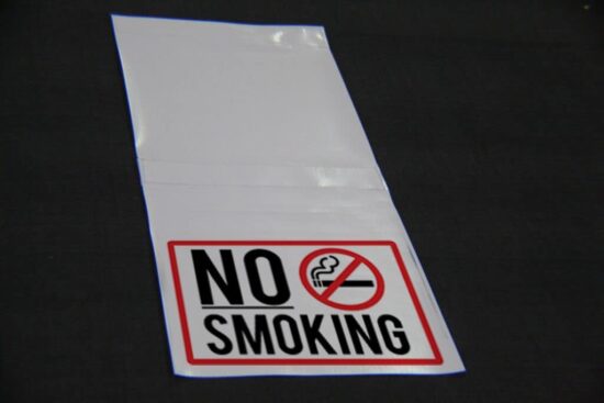 Tent Hang Sign - No Smoking (Style-B) – Central Tent