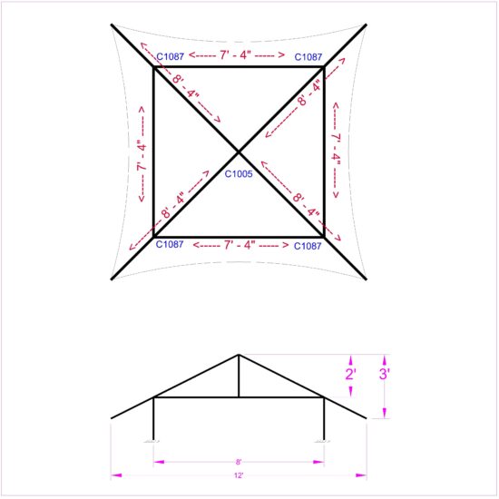 Aspire 8x8-12x12 Tent