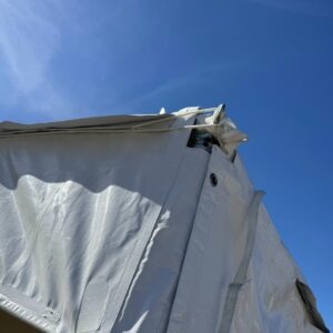 Outside Rope line Summit Series tent